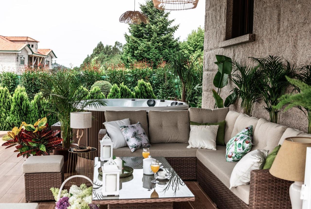 Вилла Casa Victoria Garden Con Jacuzzi Y Piscina Кальдас-де-Рейес Экстерьер фото